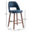 Ryden Upholstered Faux Leather Counter Stool with Wooden Legs-1451240639
