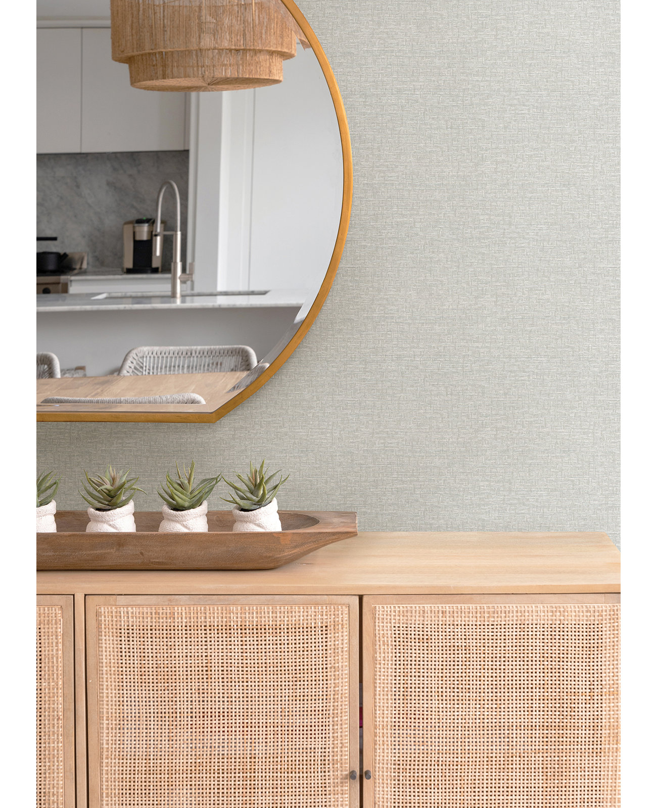 Dorine Unpasted Wallpaper, Gray