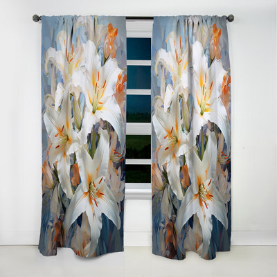 Wakeham - Rideau occultant floral lys - 1 panneau