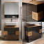 Birbal 2 Piece Bathroom Furniture Suite with Mirror