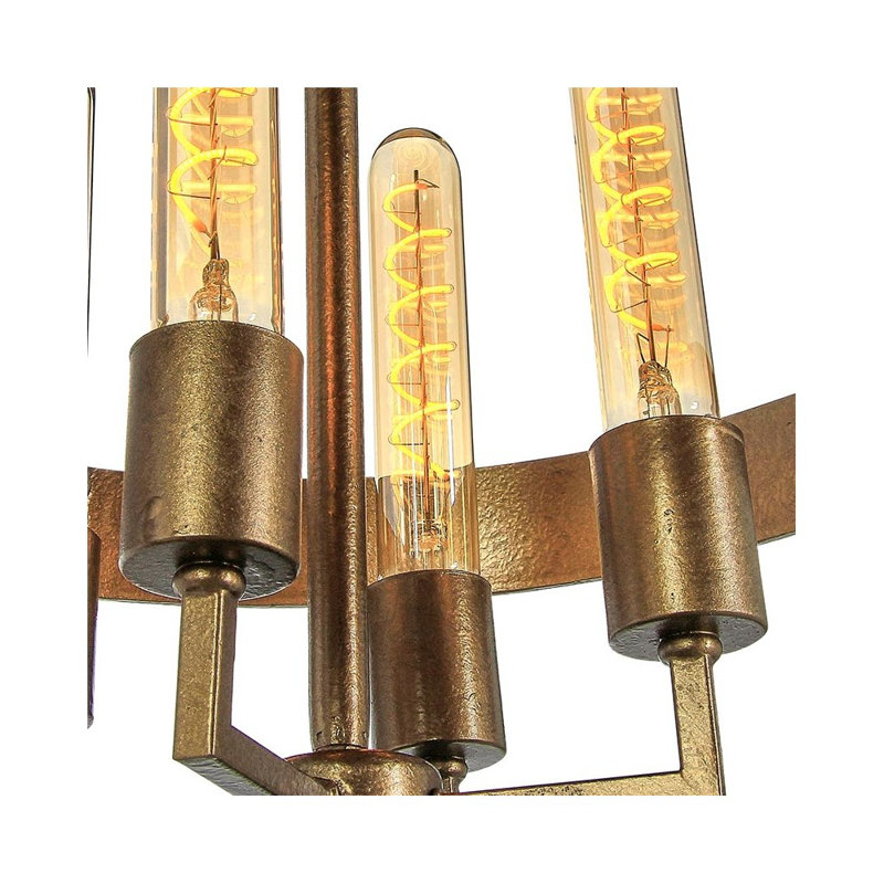 Lustre géométrique à 4 lumières Manhattan, H 18 po x l 18 po x P 18 po