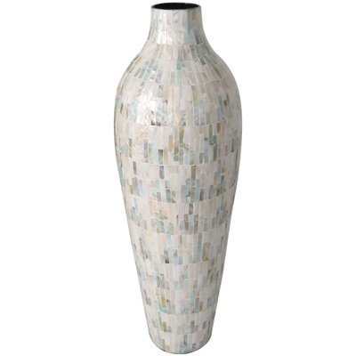 Basnett Handcrafted Mother of Pearl Table Vase