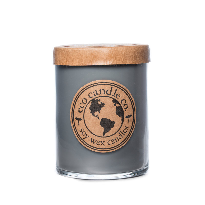 Dirt Scented Jar Candle with Glass Holder