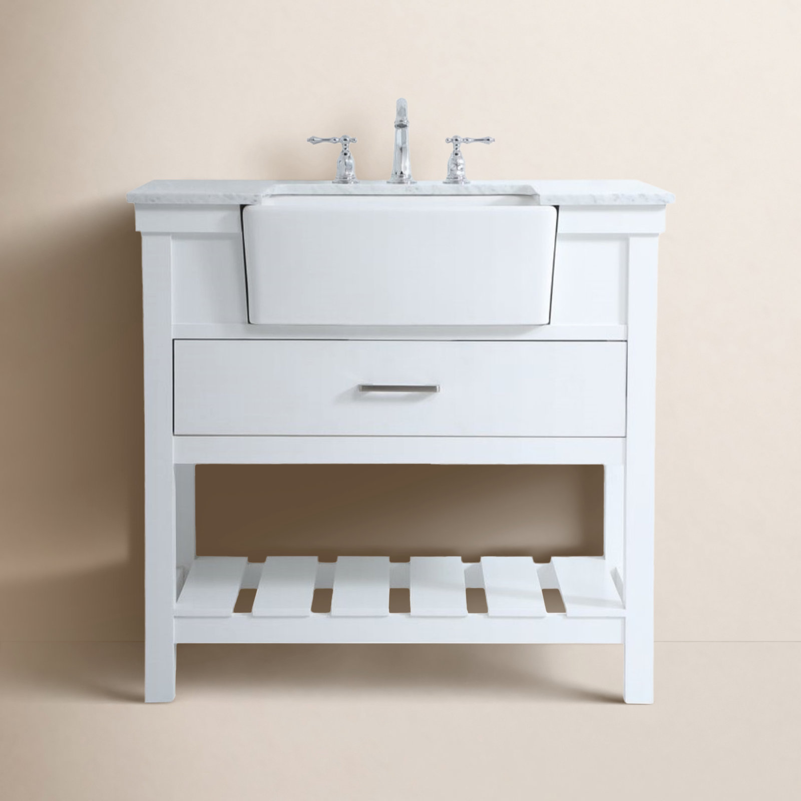 Pelaghia 36'' Single Bathroom Vanity, White