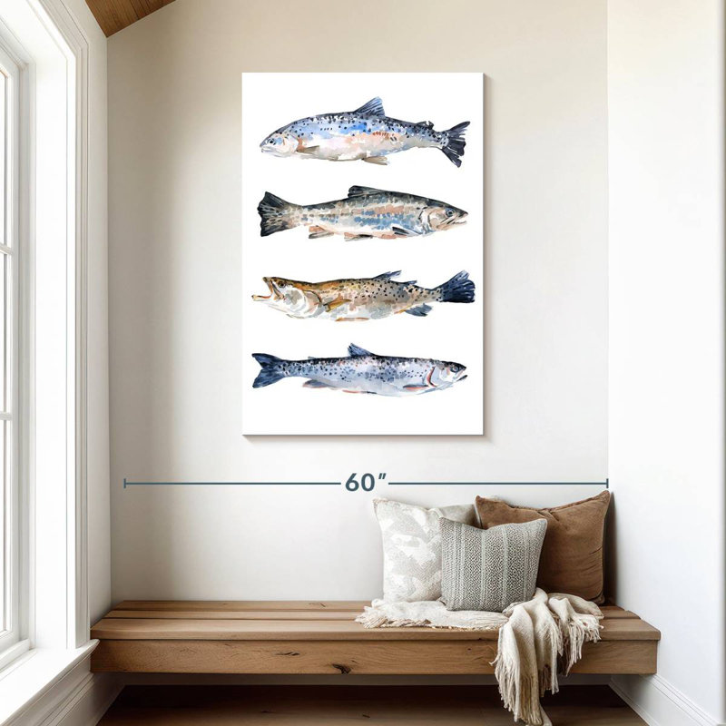 Brampt Stacked Trout II, 45" H x 30" W