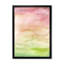 «Abstract Sunset with Pink Beige and Green», peinture sur toile encadrée-59849850-59849851