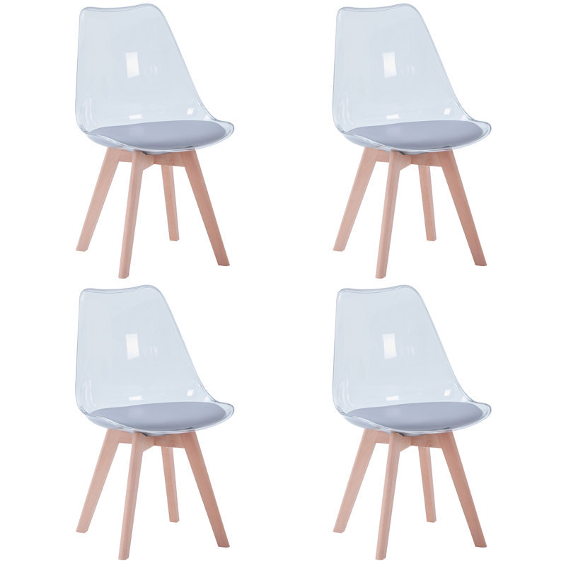 Huron Solid Wood Dining Chair, Grey