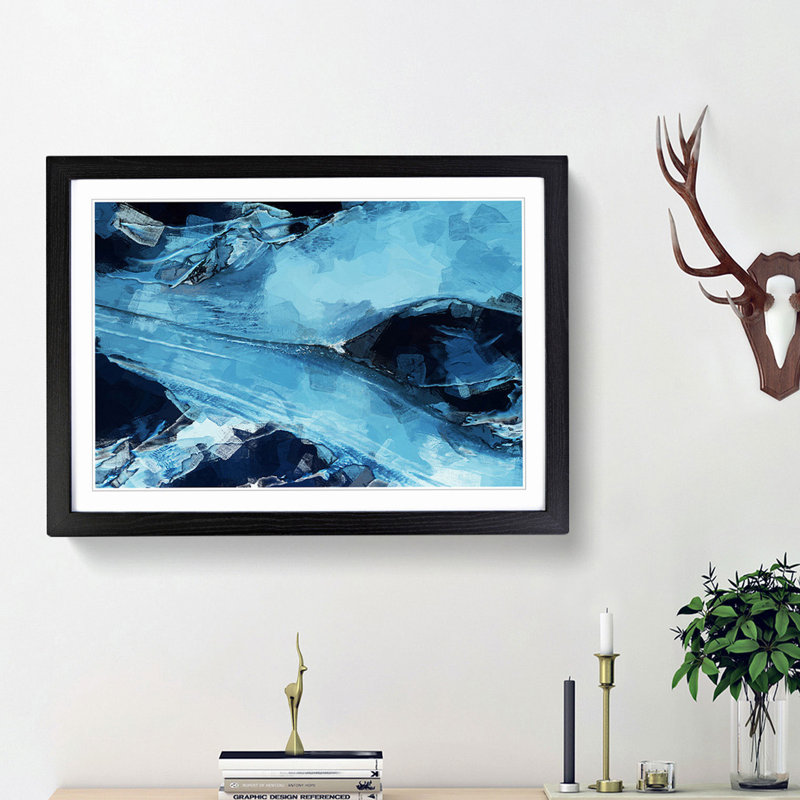 My Kind in Abstract - Framed Print, Black Framed, 62cm H x 87cm W x 2cm D