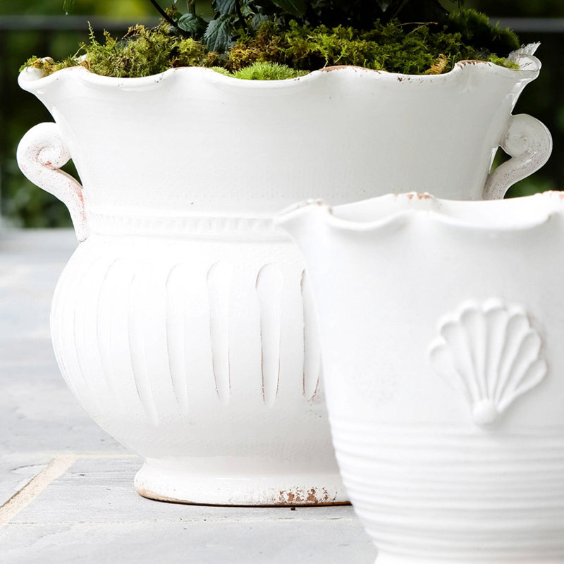 Rustic Garden Handcrafted Round Terracotta Planter