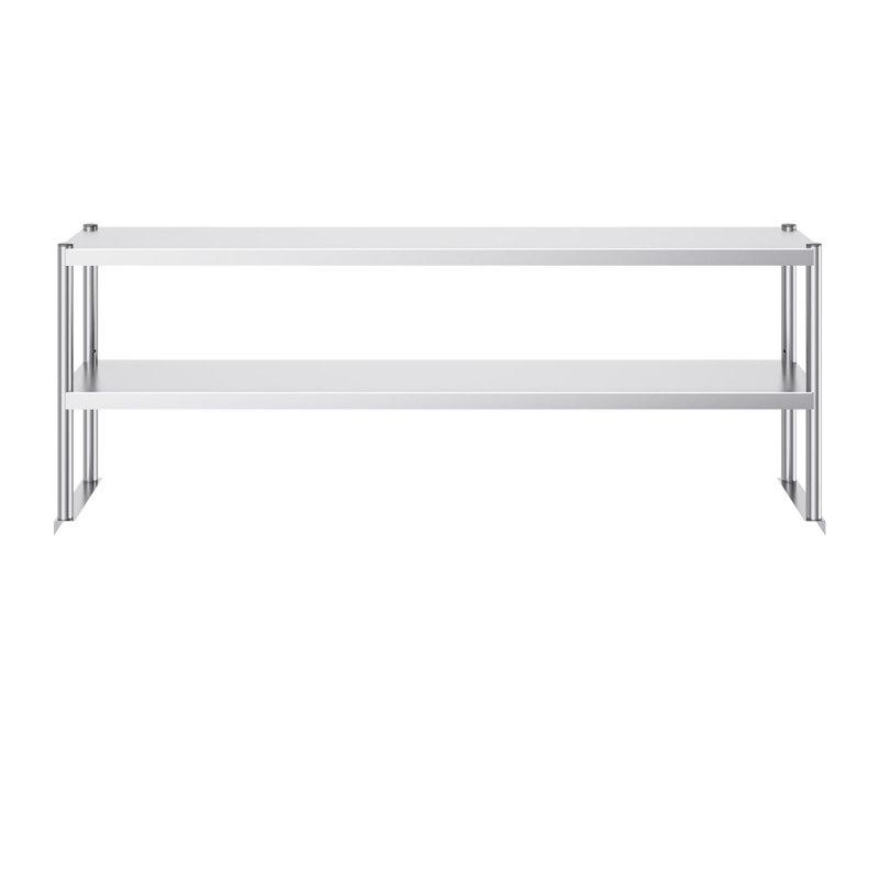 SUS201 Tablettes réglables argentées 12 pièces 72 po 1 pièce, 23.6" H x 72" W x 12" D