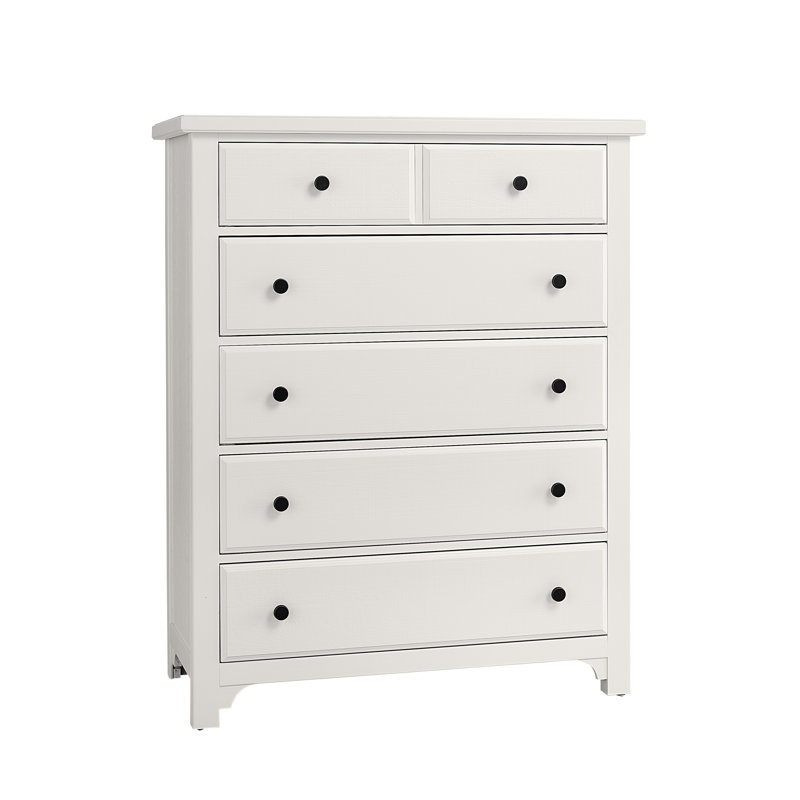 Dragomir 5 Drawer 42" W Chest, Blanc doux