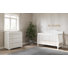 Ensemble de chambre de bébé 2 pièces avec lit de bébé, commode et surmatelas amovible Camden