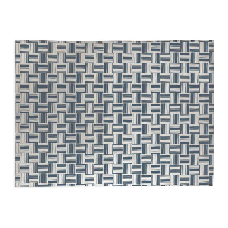 Tapis de jeu pour enfants Gridblocked, Bleu, Rectangle 60 po x 84 po