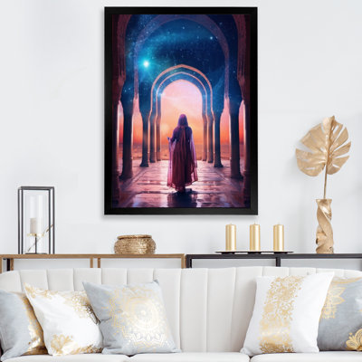 «Gypsy Goddess Under Magical Boho Sunset», reproduction sur toile