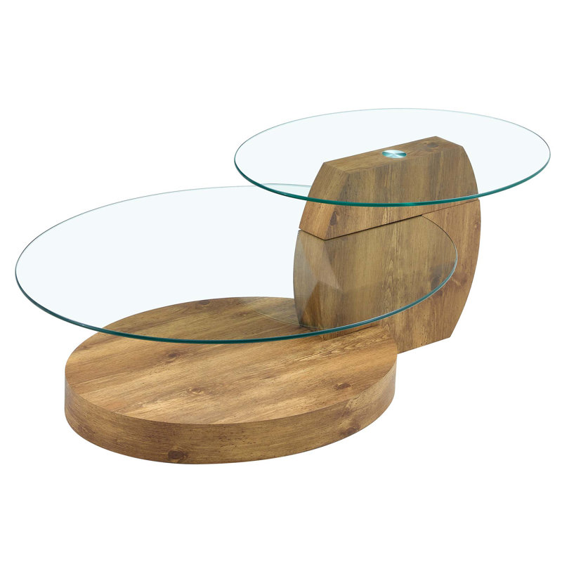Double Layer Coffee Table, Brown