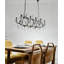 Lustre en acier inoxydable et cristal Barcelona