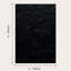 Tapis noir doux à poils longs pour le salon, tapis intérieur moelleux moderne de 6 pi x 9 pi pour la chambre à coucher-537373501