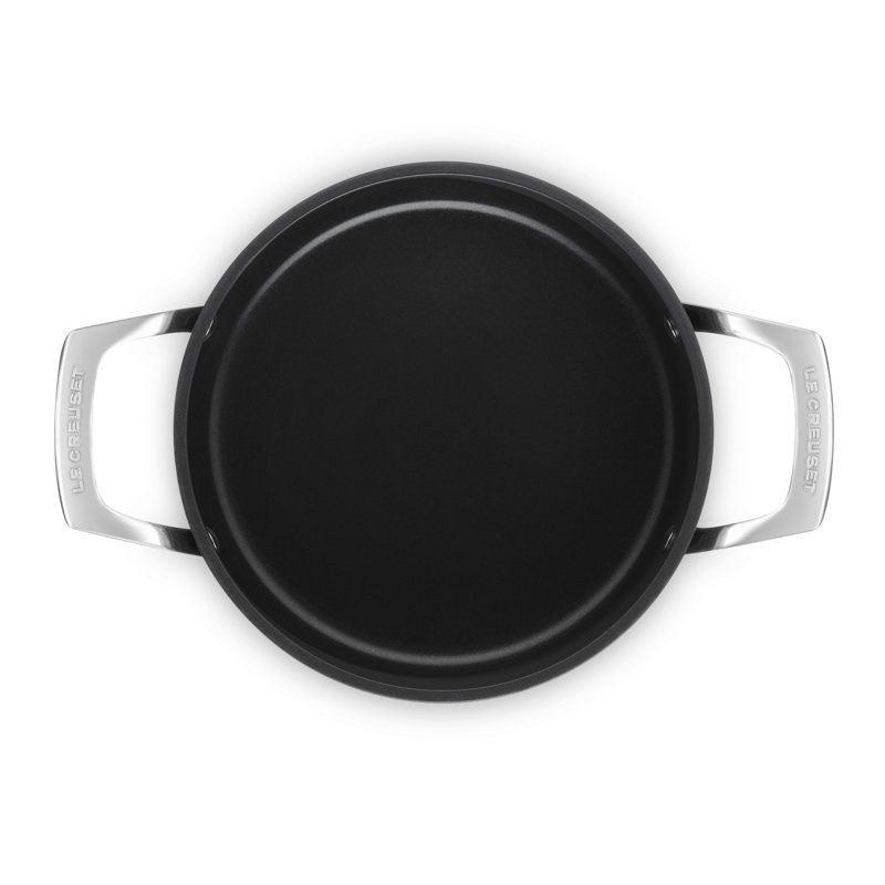 Le Creuset Essential Non-Stick Ceramic Stockpot With Glass Lid 4 Qt.