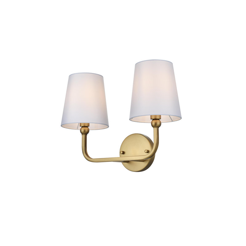 Givan - Lumière de meuble-lavabo à intensité variable, Or satiné, H 12 po x l 36 po x P 36 po, Quatre lumières