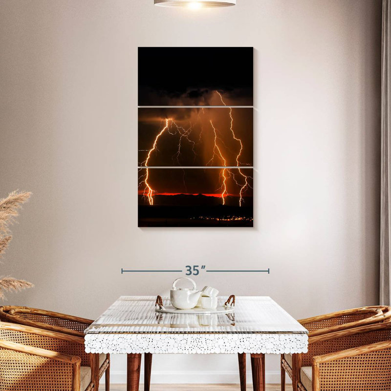 Alvord Orange Lightning, 45" H x 28" W