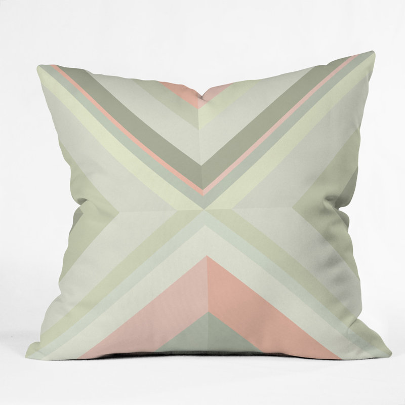 Iveta Abolina Matcha Chevron Throw Pillow, 16" x 16"