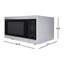 Four à micro-ondes de comptoir avec inverseur, Sharp SMC1664KSC, 1,6 c.u. pi., 1100 W, acier inoxydable, capteur de cuisson, dégivrage, fonction de mémoire