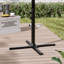 2kg Metal Free Standing Parasol Cross Base