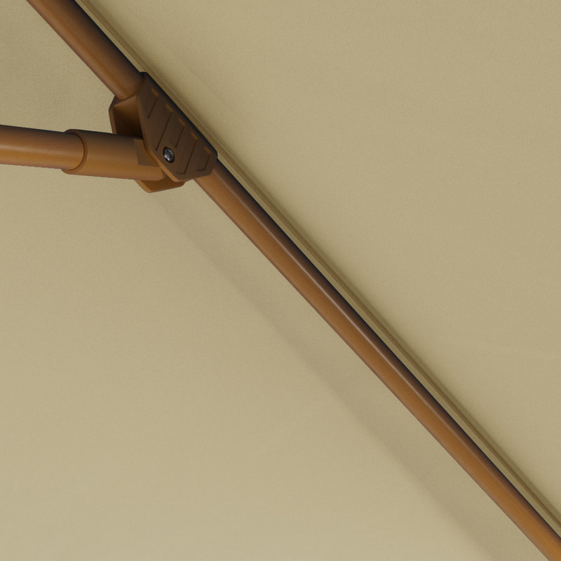 Parasol en teck 11 pi, Tanné