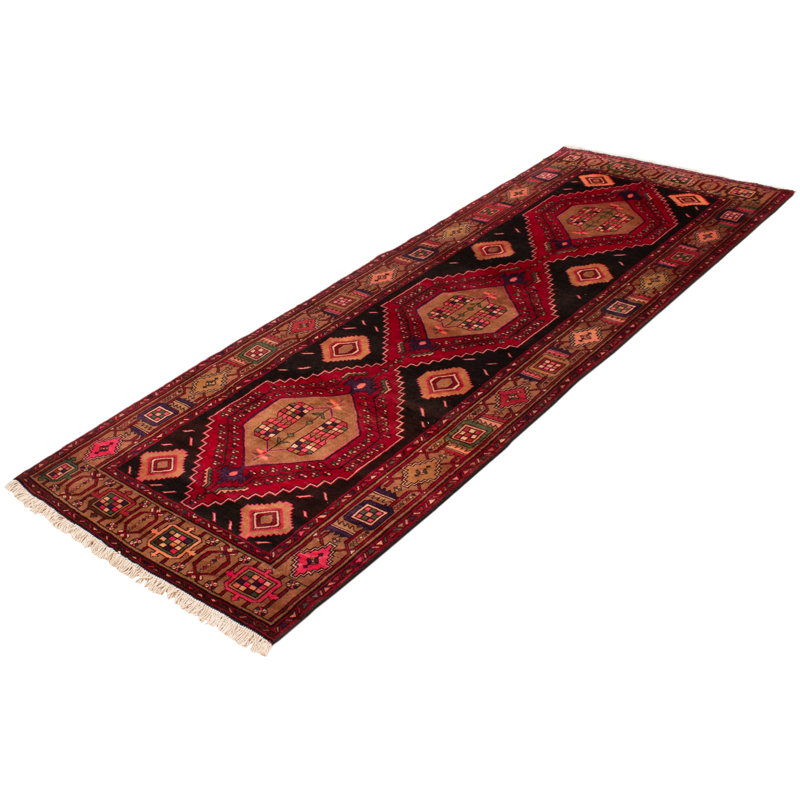 Leonilde One-of-a-Kind 4'3" X 11'6" 1990s Runner Wool Area Rug in