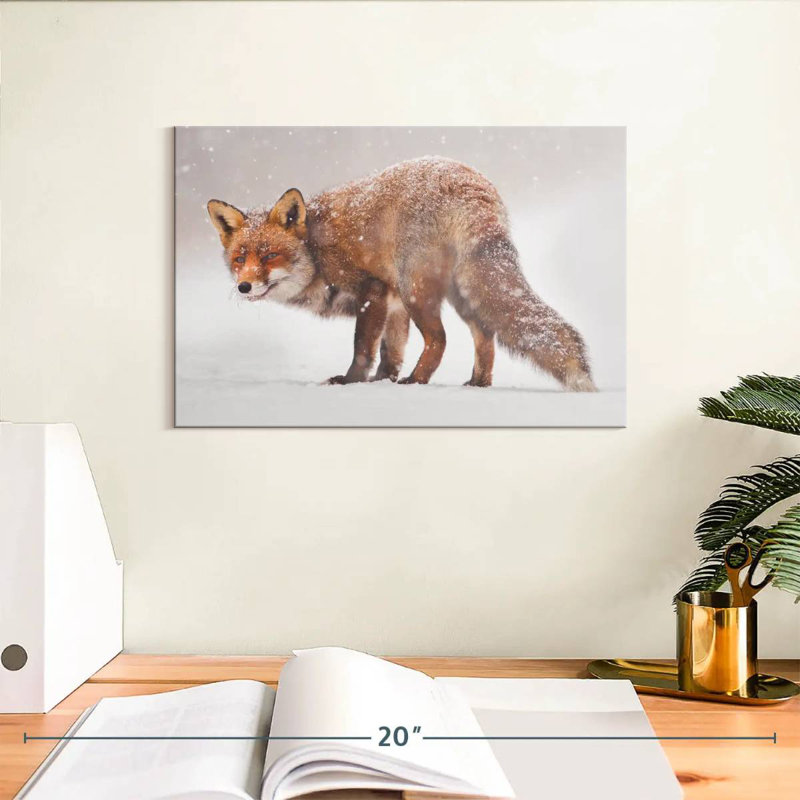 Brampt Snow Fox, 8" H x 12" W