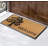 Accalia Designer Hand-Crafted Rubber Coir Molded Double/Single Welcome Doormat, Black - 24"X48"