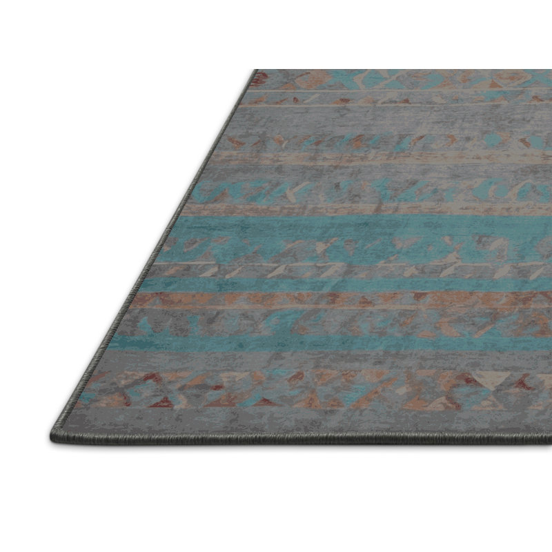 Tapis gris soyeux et moelleux, Carré 8 pi