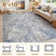 Modern Area Rug Abstract Machine Washable Rugs with Non-Slip Backing, Stain Resistant Large Area Rugs for Living Room Bedroom