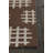 Chevella Authentic Flatwoven Handmade Brown & White Reversible Modern Geometric Grid Wool & Cotton Area Rug-1302100157