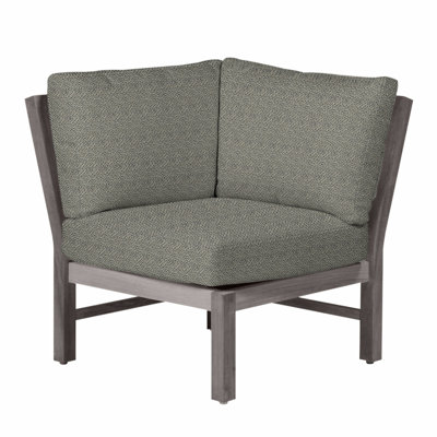 Fauteuil d'angle modulaire Club Teak - Huître