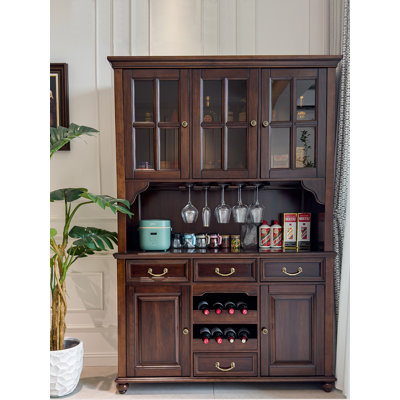 54-inch Solid Walnut Standard Pantry Cabinet
