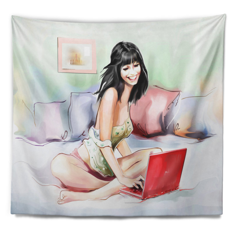 Polyester Tapestry, 50" H x 60" W
