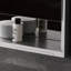 120mm W 73.5mm H Surface Frameless Medicine Cabinet Mirror 6 Adjustable