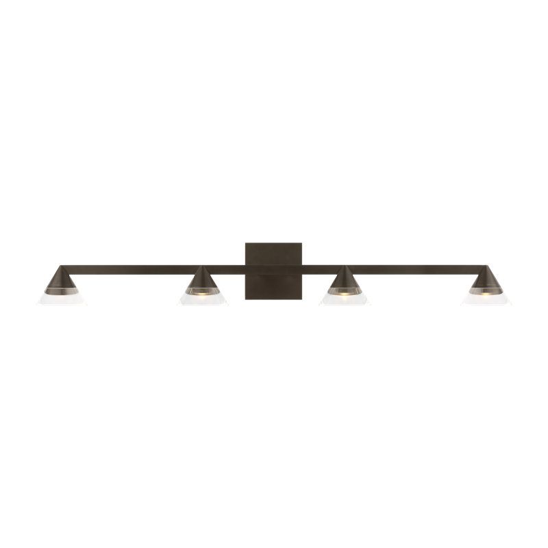 Midrand - Light LED Vanity Light, 5" H x 36.2" W x 5.7" D, Bronze, 4