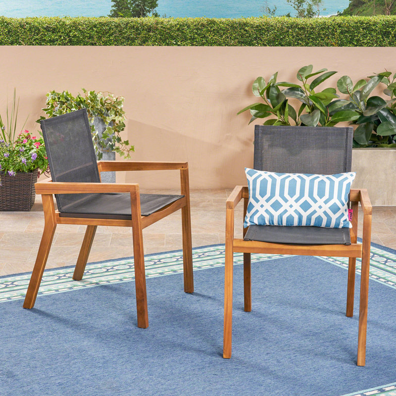 Outdoor Dining Chairs Set of 2, Teck