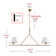 Hinesville 2-Light White Fabric Shade Dimmable Linear Chandelier Pendant Light Fixture