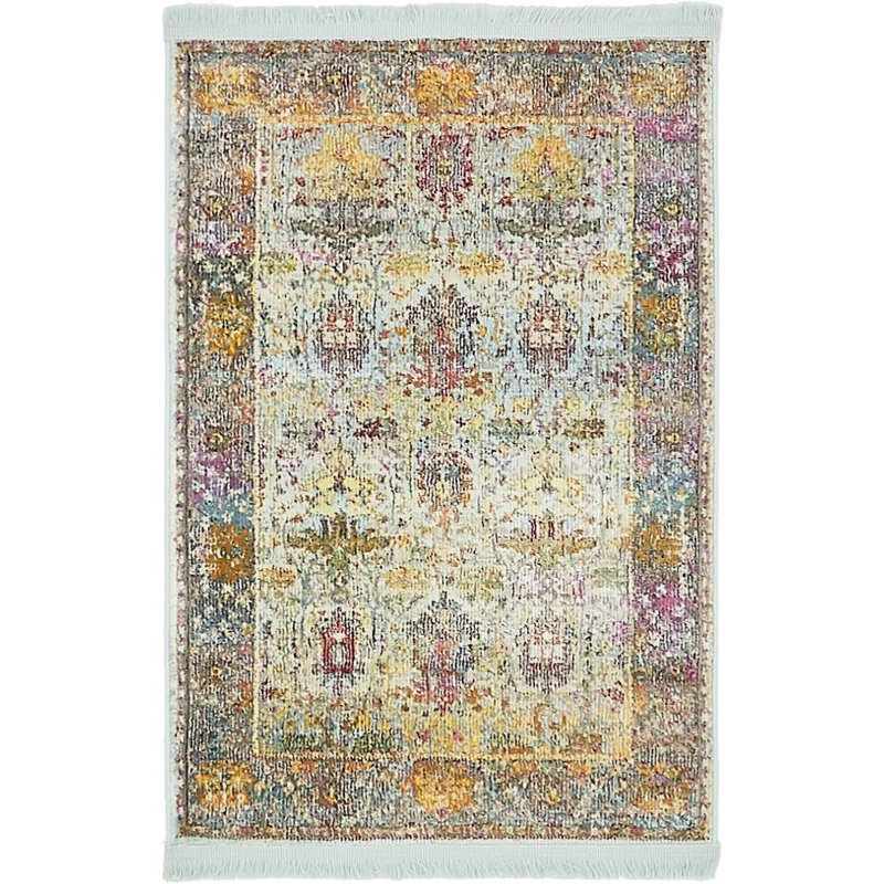 Oriental Indoor Rug, Rectangle 2'2" x 3'