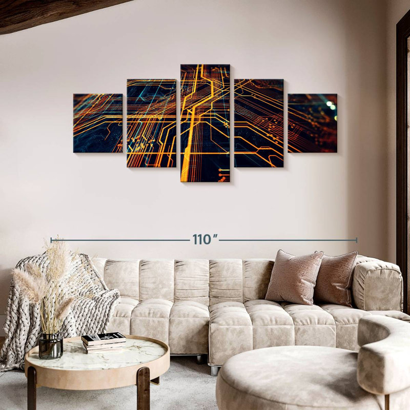 Circuit Board, 42" H x 92" W