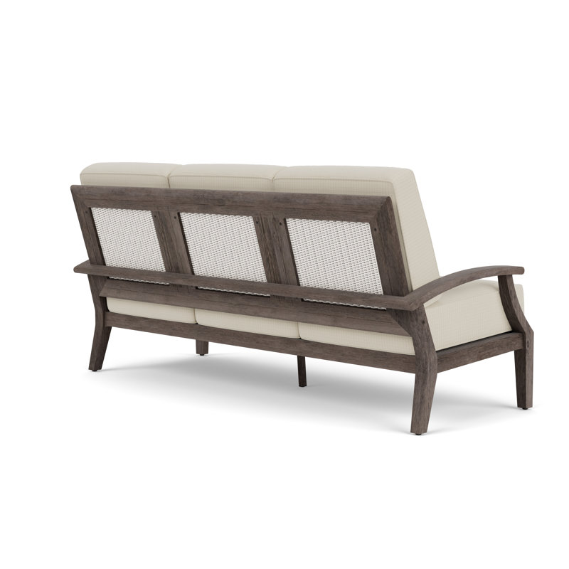 Frontier Outdoor 3 - Seat Patio Sofa, White, Remy Graphite