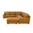 Leather Match Large Seating Modular Sectional
