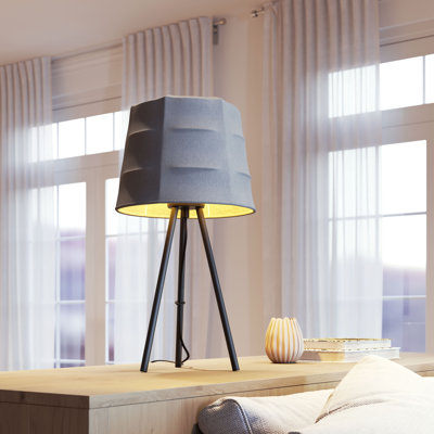 Lampe de table Mozzi grise et noire
