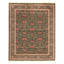 High-Quality Hand-Knotted Green Area Rug