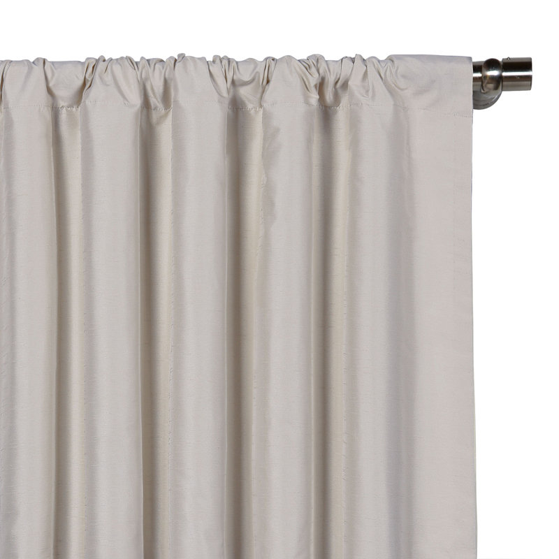 Edris Room Darkening Curtain, Fog, 48" x 84"