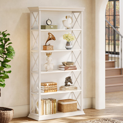 71" Tall Bookcase, 5-Shelf Freestanding Bookshelf For Home Office, Living Room by 17 Stories