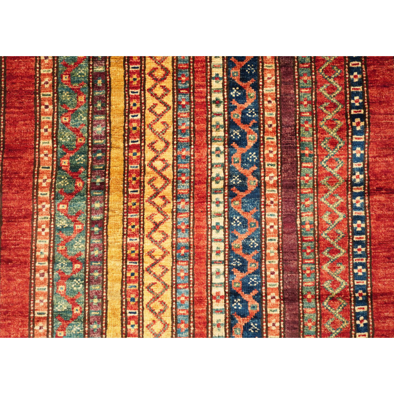 Aryana Hand Woven Wool Striped Area Rug